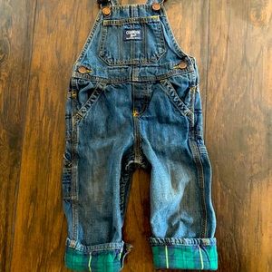 OshKosh Overalls with Flannel Trim